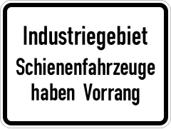 Rail vehicles have priority