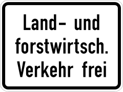 Agricultural and forestry permitted