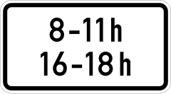 Time restriction (two periods)