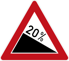 Steep descent (left variant)