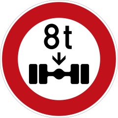 Axle weight limit