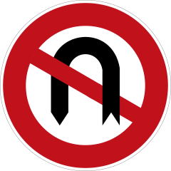 No U-turns