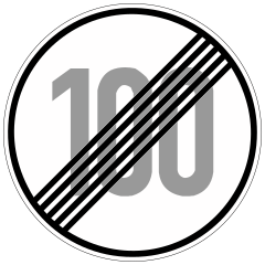 End of 60 km/h speed limit