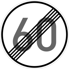 End of speed limit