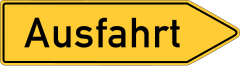 Exit from other roads (right)