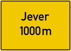 Advance sign for trucks (exit left)