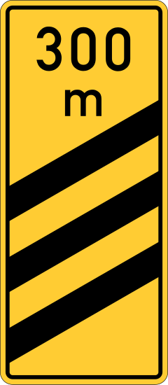 Motorway countdown marker (200m)