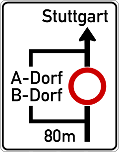 Motorway diversion plan sketch